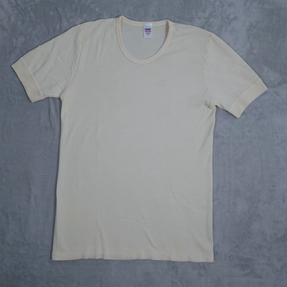 VTG Damart Thermolactyl Thermal T Shirt Mens XL Wool Blend  Crewneck Made In UK